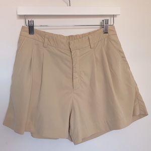Elegant soft high waist work shorts
